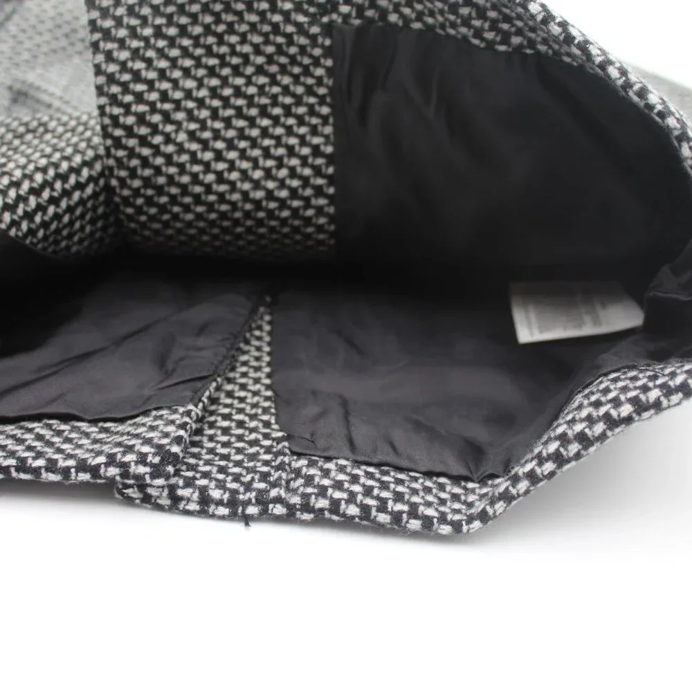 Old Navy Toddler Black & White Tweed Wool Blend Peacoat 2 Pockets Size 2T 2A NWT